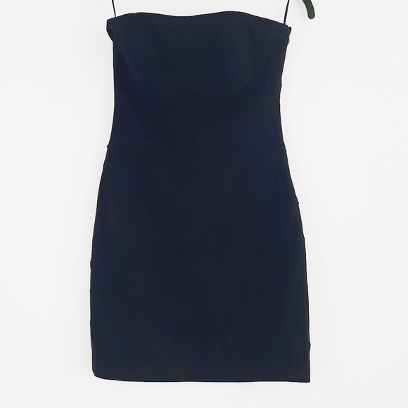 Cynthia Steffe black strapless dress - Picture 2 of 9